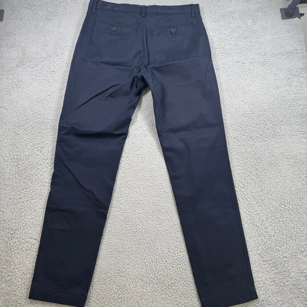 Banana Republic Mason Athletic Tapered Fit Chino Pants Navy Blue Mens 32x33
